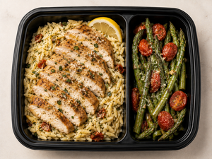 Lemon Garlic Chicken & Orzo