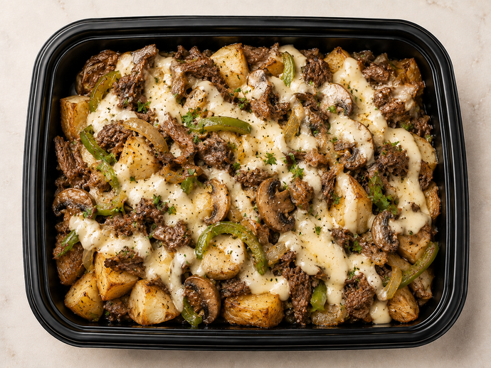Philly Cheesesteak Loaded Potato