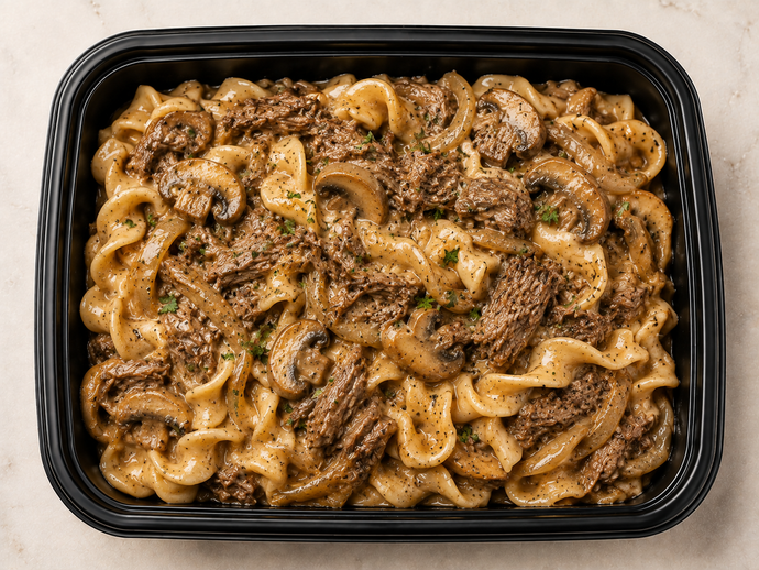 Braised Beef Stroganoff