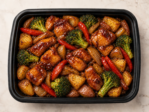 Bourbon Chicken & Roasted Potatoes