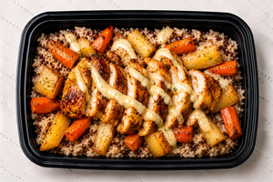 Moroccan Honey-Spiced Chicken & Ancient Grains
