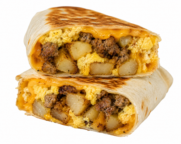 Sausage, Egg & Cheddar Burrito